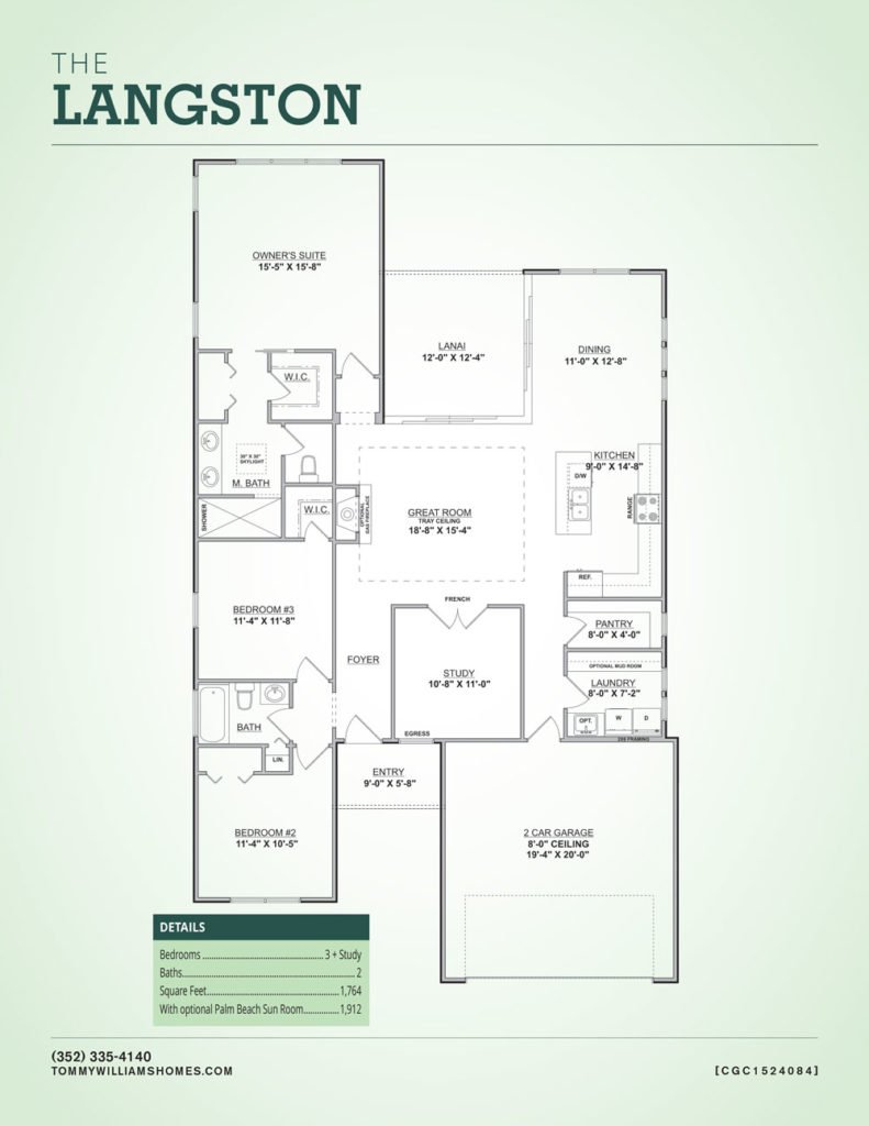 The Langston Floor Plan Custom Home in Gainesville