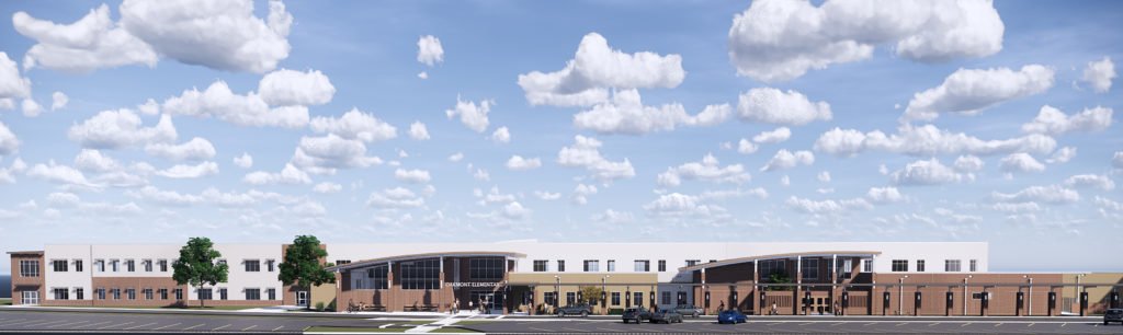 Elementary School I West Elevation Rendering